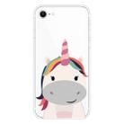 For iPhone SE 2022 / SE 2020 / 8 / 7 Pattern TPU Protective Case(Fat Unicorn) - 1