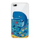 For iPhone 8 Plus / 7 Plus Pattern TPU Protective Case(Whale Seabed) - 1