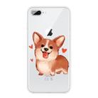 For iPhone 8 Plus / 7 Plus Pattern TPU Protective Case(Love Corgi) - 1