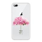 For iPhone 8 Plus / 7 Plus Pattern TPU Protective Case(Flower Umbrella) - 1