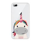 For iPhone 8 Plus / 7 Plus Pattern TPU Protective Case(Fat Unicorn) - 1