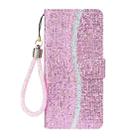 For iPhone 16 Pro Max Glitter Powder Filp Leather Phone Case(Pink) - 2