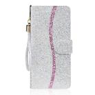 For iPhone 16 Pro Glitter Powder Filp Leather Phone Case(Silver) - 2