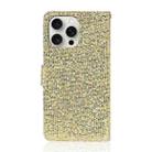 For iPhone 16 Pro Glitter Powder Filp Leather Phone Case(Gold) - 3