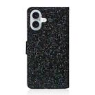 For iPhone 16 Plus Glitter Powder Filp Leather Phone Case(Black) - 3