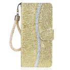 For iPhone 16 Plus Glitter Powder Filp Leather Phone Case(Gold) - 2