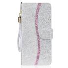 For iPhone 16 Glitter Powder Filp Leather Phone Case(Silver) - 2