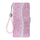 For iPhone 16e Glitter Powder Filp Leather Phone Case(Pink) - 2