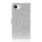 For iPhone 16e Glitter Powder Filp Leather Phone Case(Silver) - 3
