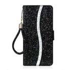 For iPhone 17 Pro Max Glitter Powder Filp Leather Phone Case(Black) - 2