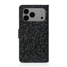 For iPhone 17 Pro Max Glitter Powder Filp Leather Phone Case(Black) - 3