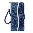 For iPhone 17 Pro Max Glitter Powder Filp Leather Phone Case(Blue) - 2