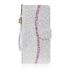 For iPhone 17 Pro Glitter Powder Filp Leather Phone Case(Silver) - 2