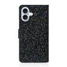 For iPhone 17 Glitter Powder Filp Leather Phone Case(Black) - 3
