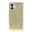 For iPhone 17 Glitter Powder Filp Leather Phone Case(Gold) - 3