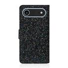 For iPhone 17 Air Glitter Powder Filp Leather Phone Case(Black) - 3