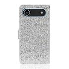 For iPhone 17 Air Glitter Powder Filp Leather Phone Case(Silver) - 3