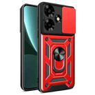 For Infinix Hot 30 Sliding Camera Cover Design TPU+PC Phone Case(Red) - 1