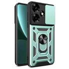 For Infinix Hot 30 Sliding Camera Cover Design TPU+PC Phone Case(Green) - 1