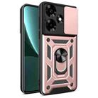 For Infinix Hot 30 Sliding Camera Cover Design TPU+PC Phone Case(Rose Gold) - 1