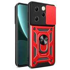 For Infinix Hot 40 / 40 Pro 4G Sliding Camera Cover Design TPU+PC Phone Case(Red) - 1