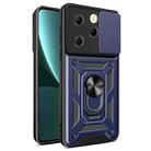 For Infinix Hot 40 / 40 Pro 4G Sliding Camera Cover Design TPU+PC Phone Case(Blue) - 1