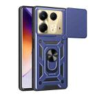 For Infinix Note 40 4G Sliding Camera Cover Design TPU+PC Phone Case(Blue) - 1