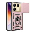 For Infinix Note 40 4G Sliding Camera Cover Design TPU+PC Phone Case(Rose Gold) - 1