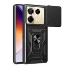 For Infinix Note 40 Pro/40 Pro+ 5G Sliding Camera Cover Design TPU+PC Phone Case(Black) - 1