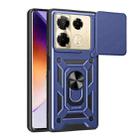 For Infinix Note 40 Pro/40 Pro+ 5G Sliding Camera Cover Design TPU+PC Phone Case(Blue) - 1