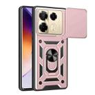 For Infinix Note 40 Pro/40 Pro+ 5G Sliding Camera Cover Design TPU+PC Phone Case(Rose Gold) - 1
