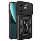 For Infinix Smart 8 Plus / 8 Pro Sliding Camera Cover Design TPU+PC Phone Case(Black) - 1