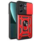 For Infinix Smart 8 Plus / 8 Pro Sliding Camera Cover Design TPU+PC Phone Case(Red) - 1