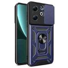 For Infinix Smart 8 Plus / 8 Pro Sliding Camera Cover Design TPU+PC Phone Case(Blue) - 1