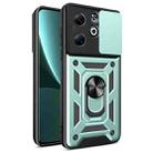For Infinix Smart 8 Plus / 8 Pro Sliding Camera Cover Design TPU+PC Phone Case(Green) - 1