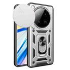 For Infinix Zero 40 5G Sliding Camera Cover Design TPU+PC Phone Case(Silver) - 1
