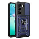 For Infinix Hot 50 4G Sliding Camera Cover Design TPU+PC Phone Case(Blue) - 1