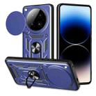 For Infinix Zero 40 4G Sliding Camera Cover Design TPU+PC Phone Case(Blue) - 1