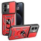 For Infinix Smart 9 / Hot 50i Sliding Camera Cover Design TPU+PC Phone Case(Red) - 1