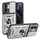 For Infinix Smart 9 / Hot 50i Sliding Camera Cover Design TPU+PC Phone Case(Silver) - 1