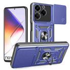 For Infinix Note 40X 5G Sliding Camera Cover Design TPU+PC Phone Case(Blue) - 1