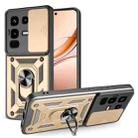 For Infinix Note 50 Pro 4G Sliding Camera Cover Design TPU+PC Phone Case(Gold) - 1
