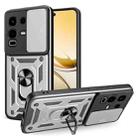 For Infinix Note 50s Sliding Camera Cover Design TPU+PC Phone Case(Silver) - 1