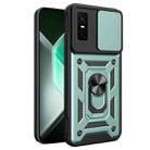 For Infinix GT 30 Pro Sliding Camera Cover Design TPU+PC Phone Case(Green) - 1