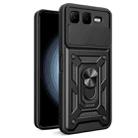 For Infinix Smart 10 Plus 4G Sliding Camera Cover Design TPU+PC Phone Case(Black) - 1