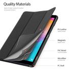 For Huawei MatePad T8 / C3 DUX DUCIS Domo Series Horizontal Flip Magnetic PU Leather Case with Three-folding Holder & & Wake-up / Sleep Function(Black) - 6