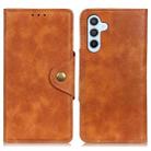 For Samsung Galaxy A05s 4G Copper Buckle Sheepskin Texture Leather Phone Case(Brown) - 1