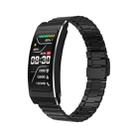 K7 1.14 inch TFT Screen Smart Call Bracelet, BT Call / Heart Rate / Blood Pressure / Blood Oxygen, Strap:Steel Strap(Black) - 1