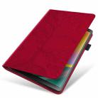 For Honor Pad X8a Tree Life Series Embossed Leather Tablet Case(Red) - 3