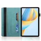 For Honor Pad X9a / X9 Pro Tree Life Series Embossed Leather Tablet Case(Lake Blue) - 3